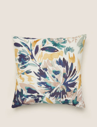 An Image of M&S Pure Cotton Floral Cushion Cover