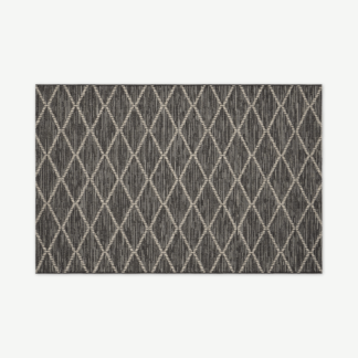 An Image of Vinonelo Indoor/Outdoor Rug, Extra Large 200 x 300 cm, Charcoal Grey