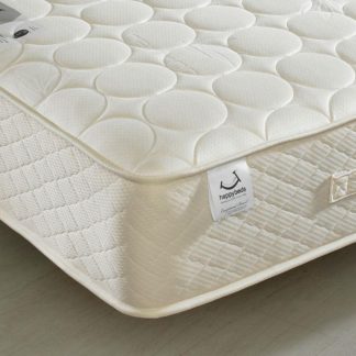 An Image of 4ft6 Double Quilted Mattress Bamboo Natural Fillings - Mirage Spring