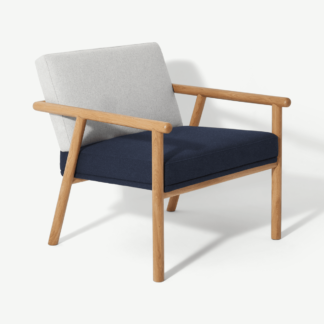 An Image of Quiet Accent Armchair, Elite Navy