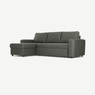 An Image of Aidian Corner Storage Sofa Bed, Pigeon Grey