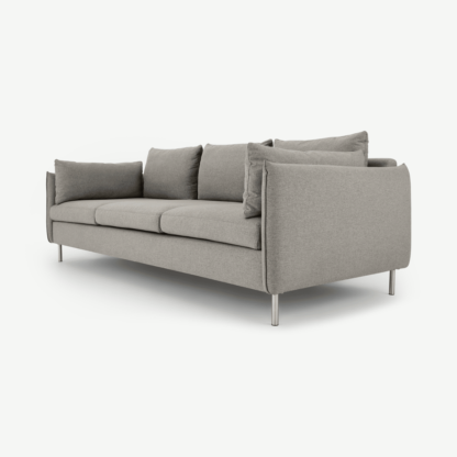 An Image of Vento 3 Seater Sofa, Manhattan Grey