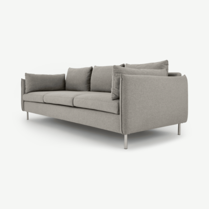 93283def976e737cc112ed7b4e317af07d422da1de0499720b8650b050d250ba-1.png An Image of Vento 3 Seater Sofa, Manhattan Grey