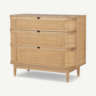 An Image of Liana Chest of Drawers, Ash & Rattan