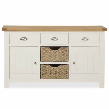 An Image of Wilby Cream Large Sideboard White