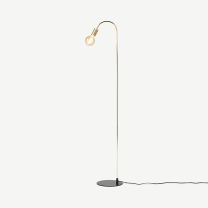 An Image of Octavia Floor Lamp, Brass