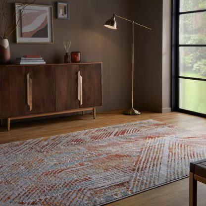 An Image of Ines Linear Rug MultiColoured
