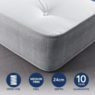 An Image of Fogarty Just Right Extra Comfort Orthopaedic Open Coil Mattress White