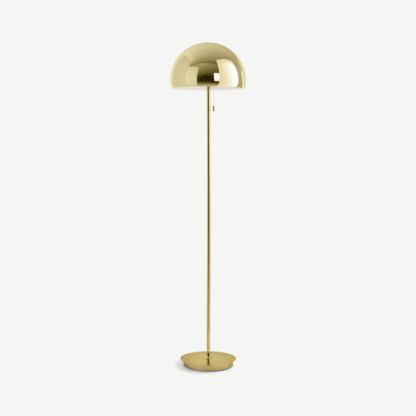 9cacbd73f864255187dda426e081acff239b7a73c5cac13f7399bc4b0dc4363b-1.png An Image of Collet Dome Floor Lamp, Brass