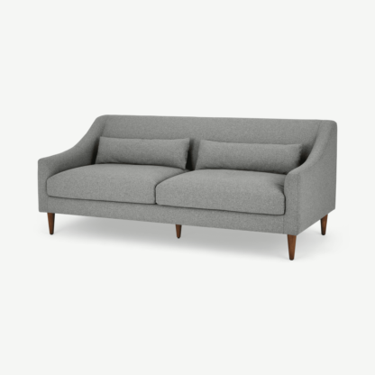 An Image of Herton 3 Seater Sofa, Mountain Grey