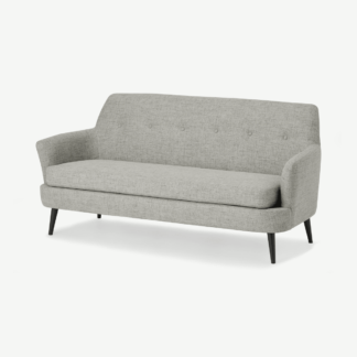 An Image of Verne 3 Seater Sofa, Pale Grey
