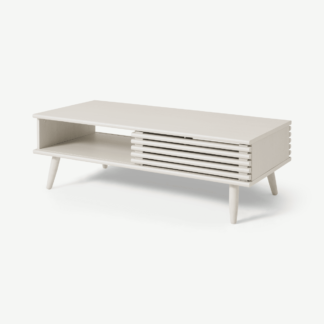 An Image of Tulma Storage Coffee Table, White-Washed Oak Effect