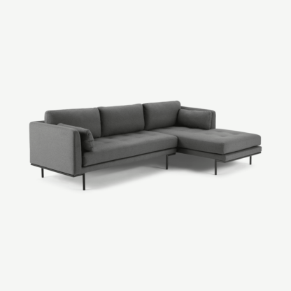 An Image of Harlow Right Hand Facing Chaise End Sofa, Elite Grey