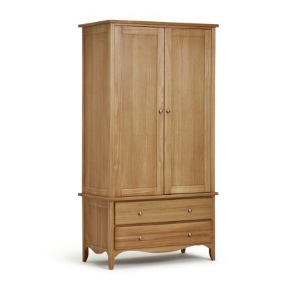 An Image of Habitat Margot 2 Door 2 Drawer Wardrobe - Oak