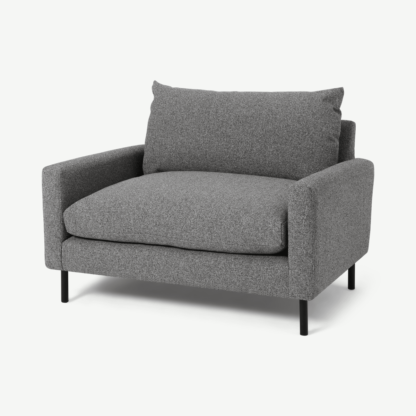 An Image of Russo Loveseat, Grey Recycled Weave