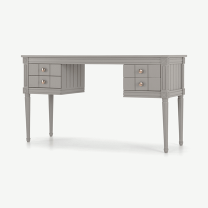 An Image of Bourbon Vintage Desk, Copper and Grey