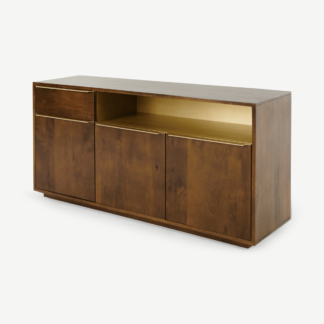 An Image of Anderson Sideboard, Mango Wood & Brass
