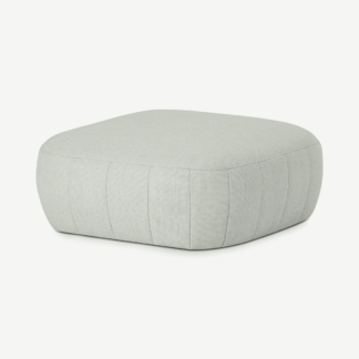 An Image of Alixandra Ottoman Pouffe, Large, Oat Weave