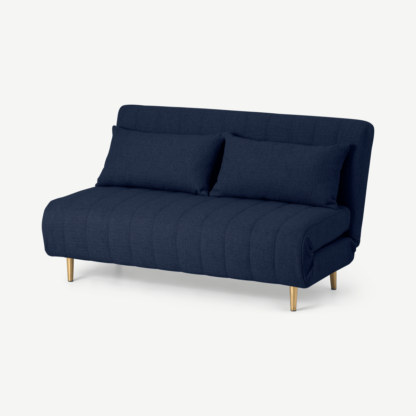 An Image of Bessie Large Double Sofa Bed, Midnight Weave