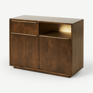 An Image of Anderson Compact Sideboard, Mango Wood & Brass