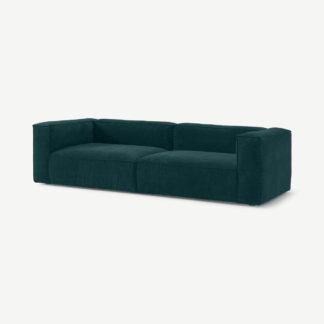 An Image of Bastein 3 Seater Sofa, Pine Corduroy Velvet