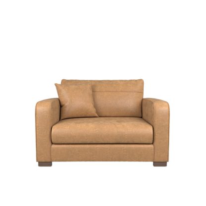 a909efb18398cf2c310229bdefe00e87811308ab6d79148b5ba5e87ea40c8412.jpg An Image of Carson Faux Leather Snuggle Chair Tan