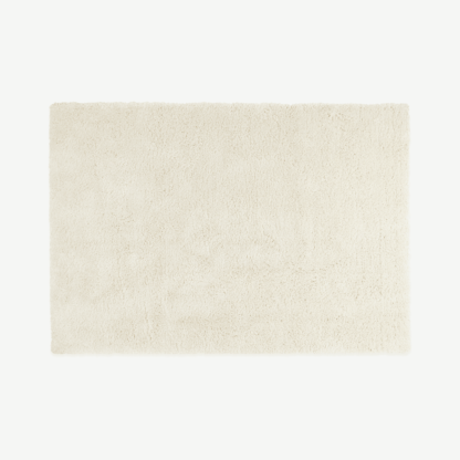 An Image of Mala Pile Rug, 200x290cm, Off White