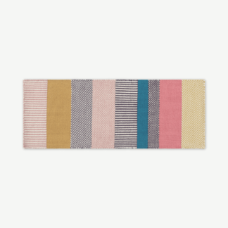 An Image of Malay Striped Wool Runner, 70 x 200cm, Multi