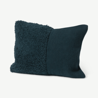 An Image of Bebeto Wool Cushion, 40 x 55cm, Navy