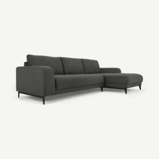 An Image of Luciano Right Hand Facing Chaise End Corner Sofa, Hudson Grey