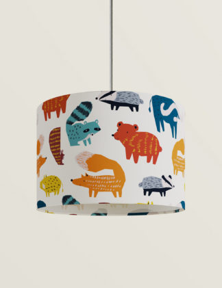 An Image of M&S Animal Print Ceiling Lamp Shade