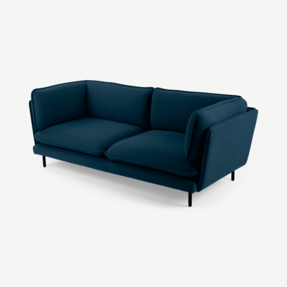 An Image of Wes 3 Seater Sofa, Elite Teal