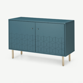 An Image of Hedra Sideboard, Brass and Teal