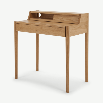 An Image of Leonie Compact Desk, Oak