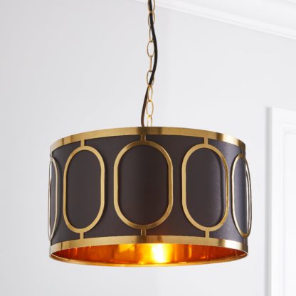 An Image of Hanna 1 Light Pendant Fitting Gold