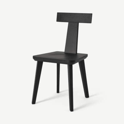 An Image of Tirado Dining Chair, Black Stain
