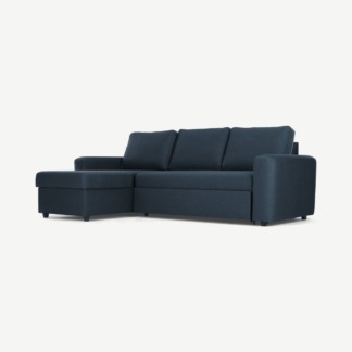 An Image of Aidian Corner Storage Sofa Bed, Regal Blue