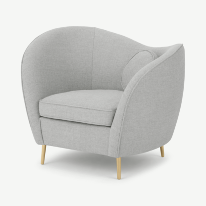 An Image of Kooper Accent Armchair, Luna Grey Weave