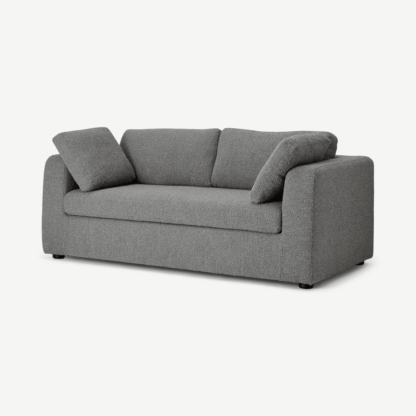 b689ea78f3d39d4b169145052040d5aaf4e29f2abcebf00c09714aa627b91aed-1.png An Image of Mogen 3 Seater Sofa Bed, Steel Boucle