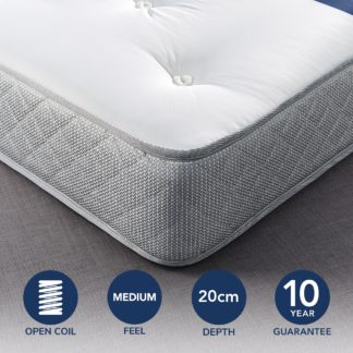 An Image of Fogarty Just Right Open Coil Mattress White