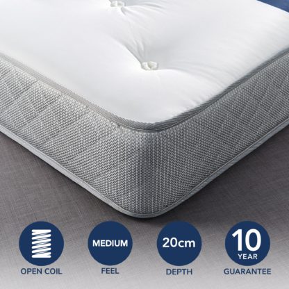 b7ffed8697d35f92f9c3004b1fd970f7f0c73a7e69564e3e6bb048626dffbb25.jpg An Image of Fogarty Just Right Open Coil Mattress White
