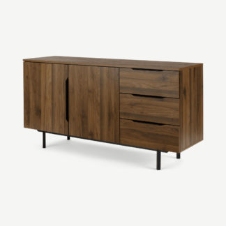 An Image of Damien Sideboard, Walnut & Black