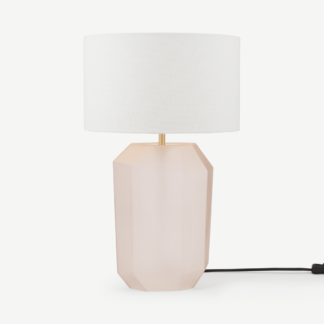 An Image of Aquari Glass Table Lamp, Pink