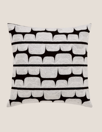 bad8404a3c60d402dc47ad2822b80f3f3e00437fad7fb9962a645b38526dab54.jpg An Image of M&S Scion Pure Cotton Kivi Embroidered Cushion