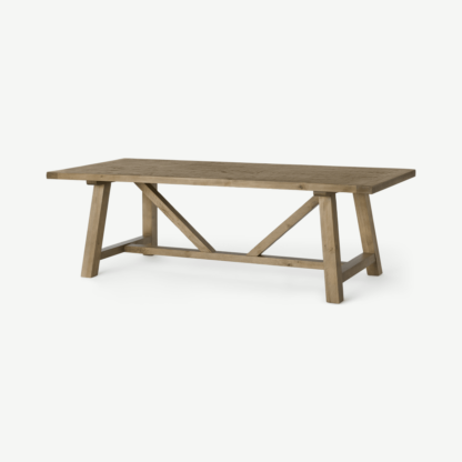 An Image of Iona 10 Seat Dining Table, Solid Pine