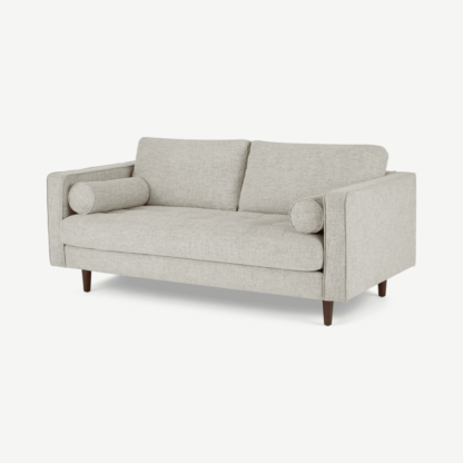 An Image of Scott Large 2 Seater Sofa, Ivory Weave