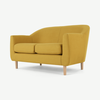 bcf322a1ed9df9ecf61decc17cd5b58cef91ce986f9d16cda089cfdead835ca0-1.png An Image of Tubby 2 Seater Sofa, Retro Yellow