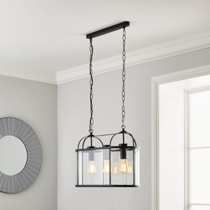 bd56baea2e378d182b0173dd605ea5bfab0e06515d333b8fb4087c1ab9c931ed.jpg An Image of Hurricane 3 Light Black Ceiling Fitting Black