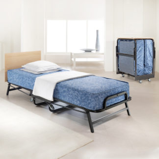An Image of Jay-Be Crown Windermere Folding Bed with Waterproof Deep Sprung Mattress - 2ft6 Small Single