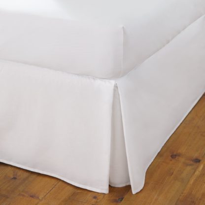 An Image of Fogarty Cooling Cotton Fitted Valance Sheet White